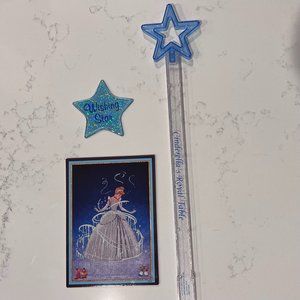 Walt Disney World Cinderella's Royal Table Wand, Wishing Star, and Postcard